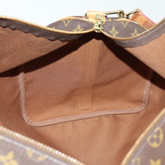 LOUIS VUITTON Monogram Keepall Bandouliere 55 Boston Bag M41414 LV Auth ep13266