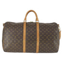 LOUIS VUITTON Monogram Keepall Bandouliere 55 Boston Bag M41414 LV Auth ep13266-2