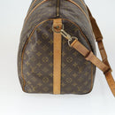 LOUIS VUITTON Monogram Keepall Bandouliere 55 Boston Bag M41414 LV Auth ep13266-3