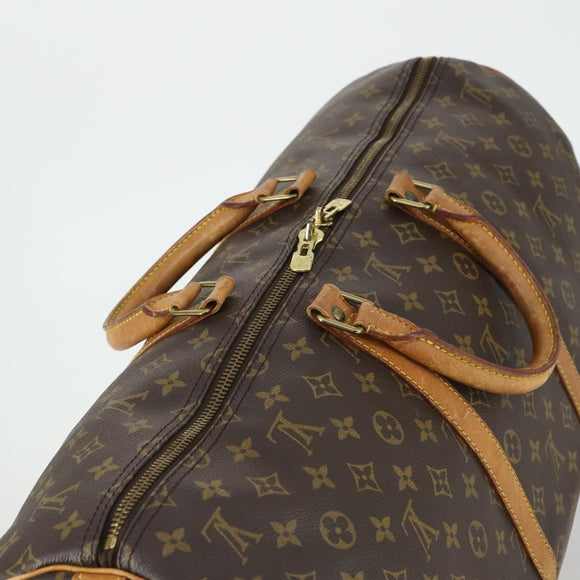 LOUIS VUITTON Monogram Keepall Bandouliere 55 Boston Bag M41414 LV Auth ep13266
