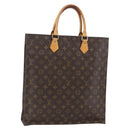 LOUIS VUITTON Monogram Sac Plat Hand Bag M51140 LV Auth ep13267-1