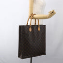 LOUIS VUITTON Monogram Sac Plat Hand Bag M51140 LV Auth ep13267-19