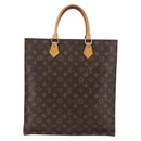 LOUIS VUITTON Monogram Sac Plat Hand Bag M51140 LV Auth ep13267-13