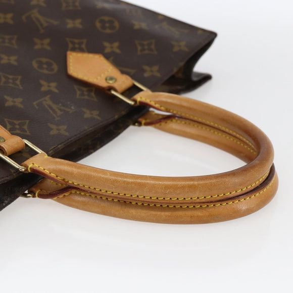 LOUIS VUITTON Monogram Sac Plat Hand Bag M51140 LV Auth ep13267