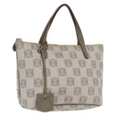 LOEWE Anagram Hand Bag Leather Gray Gold Auth ep13268-1