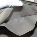 LOEWE Anagram Hand Bag Leather Gray Gold Auth ep13268-21