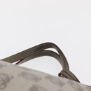 LOEWE Anagram Hand Bag Leather Gray Gold Auth ep13268-8