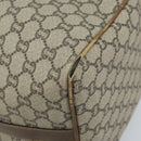 GUCCI GG Plus Supreme Hand Bag PVC Beige Gold Auth ep13270-14