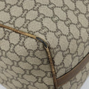 GUCCI GG Plus Supreme Hand Bag PVC Beige Gold Auth ep13270-9