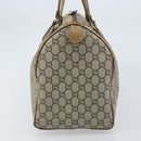 GUCCI GG Plus Supreme Hand Bag PVC Beige Gold Auth ep13270-3