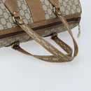 GUCCI GG Plus Supreme Hand Bag PVC Beige Gold Auth ep13270-7