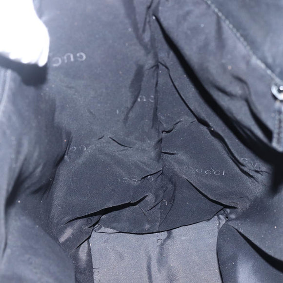 GUCCI GG Canvas Tote Bag Black Gold 002 1097 2404 Auth ep13271