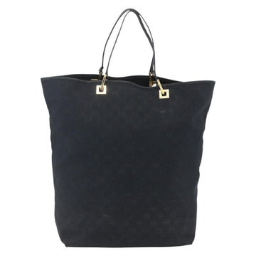 GUCCI GG Canvas Tote Bag Black Gold 002 1097 2404 Auth ep13271 - 0