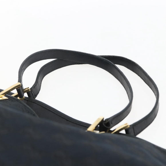 GUCCI GG Canvas Tote Bag Black Gold 002 1097 2404 Auth ep13271