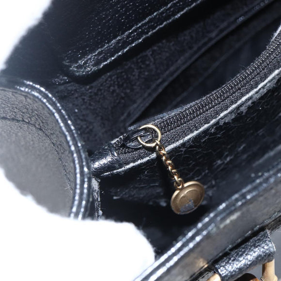 GUCCI Bamboe Handtas Leer Zwart Goud 002 1186 0260 Auth ep13272