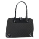 GUCCI GG Canvas Tote Bag Black Gold 002 1122 3444 Auth ep13276-1