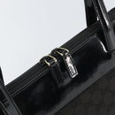 GUCCI GG Canvas Tote Bag Black Gold 002 1122 3444 Auth ep13276-10