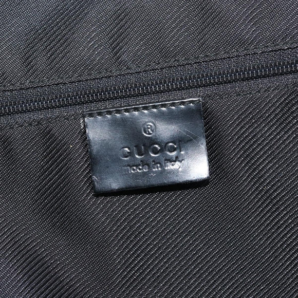 GUCCI GG Canvas Tote Bag Black Gold 002 1122 3444 Auth ep13276