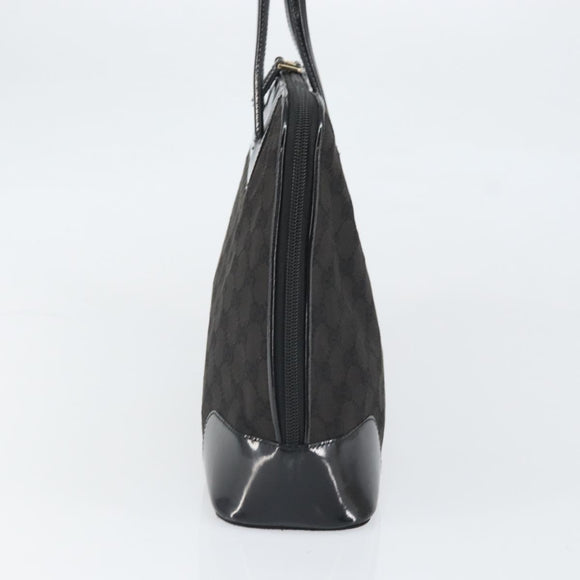 GUCCI GG Canvas Tote Bag Black Gold 002 1122 3444 Auth ep13276