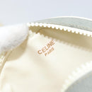 CELINE Shoulder Bag Leather Light Blue Gold Auth ep13281-11