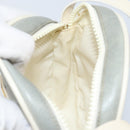 CELINE Shoulder Bag Leather Light Blue Gold Auth ep13281-19