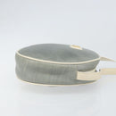 CELINE Shoulder Bag Leather Light Blue Gold Auth ep13281-3