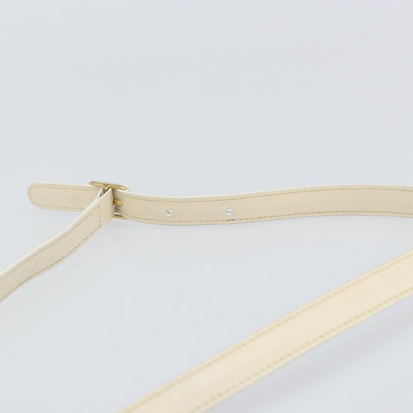 CELINE Shoulder Bag Leather Light Blue Gold Auth ep13281