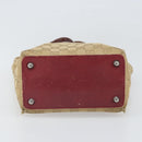 GUCCI GG Canvas Tote Bag Beige Silver 120840 Auth ep13283-5