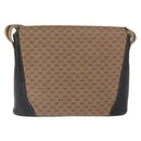 GUCCI Micro GG Supreme Web Sherry Line Bag PVC Beige Silver Auth ep13285-3