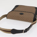 GUCCI Micro GG Supreme Web Sherry Line Bag PVC Beige Silver Auth ep13285-6