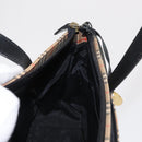 BURBERRY Nova Check Hand Bag Canvas Beige Gold Auth ep13288-16