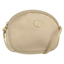 GUCCI Shoulder Bag Leather Beige Gold 007 112 0094 Auth ep13291-1