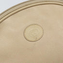 GUCCI Shoulder Bag Leather Beige Gold 007 112 0094 Auth ep13291-14