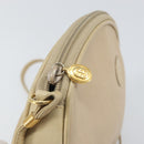GUCCI Shoulder Bag Leather Beige Gold 007 112 0094 Auth ep13291-15
