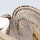 GUCCI Shoulder Bag Leather Beige Gold 007 112 0094 Auth ep13291-20