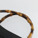 GUCCI Bamboo Hand Bag Leather Black Gold 002 123 0260 Auth ep13295-8