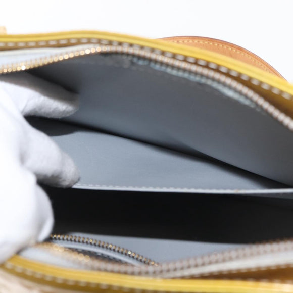 LOUIS VUITTON Monogram Vernis Houston Hand Bag Gris M91053 LV Auth ep13299