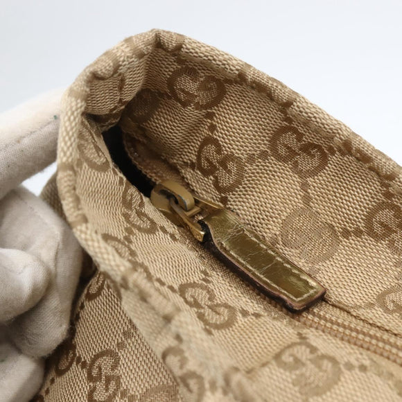 GUCCI GG Canvas Sherry Line Tote Bag Beige Pink 131231 Auth ep13301