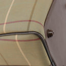 Burberrys Nova Check Boston Bag Canvas Beige Gold Auth ep13303-16