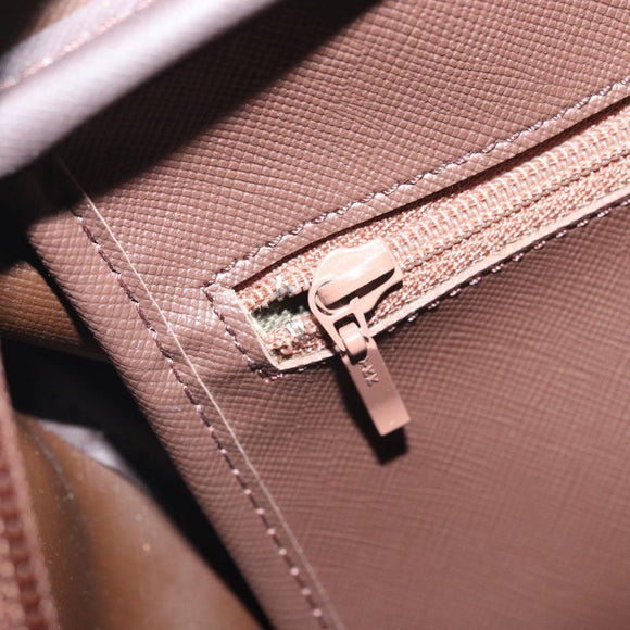 Burberrys Nova Check Boston Bag Canvas Beige Gold Auth ep13303