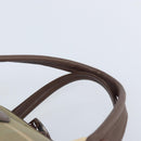 Burberrys Nova Check Boston Bag Canvas Beige Gold Auth ep13303-8