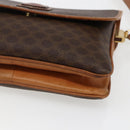 CELINE Macadam Canvas Shoulder Bag PVC Leather Brown Gold Auth ep13304-8