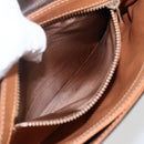 CELINE Macadam Canvas Shoulder Bag PVC Leather Brown Gold Auth ep13304-11
