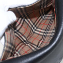 Burberrys Shoulder Bag Leather Black Gold Auth ep13305-21