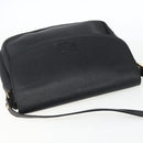 Burberrys Shoulder Bag Leather Black Gold Auth ep13305-6