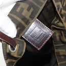FENDI Zucca Canvas Hand Bag Black Brown Auth ep13307-10
