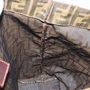 FENDI Zucca Canvas Hand Bag Black Brown Auth ep13307-17