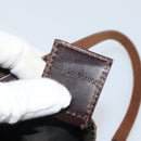 FENDI Zucca Canvas Hand Bag Black Brown Auth ep13307-12
