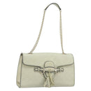 GUCCI GG Canvas Guccissima Horsebit Chain Horsebit Bag 295402 Auth ep13311-1