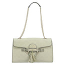 GUCCI GG Canvas Guccissima Horsebit Chain Horsebit Bag 295402 Auth ep13311-13